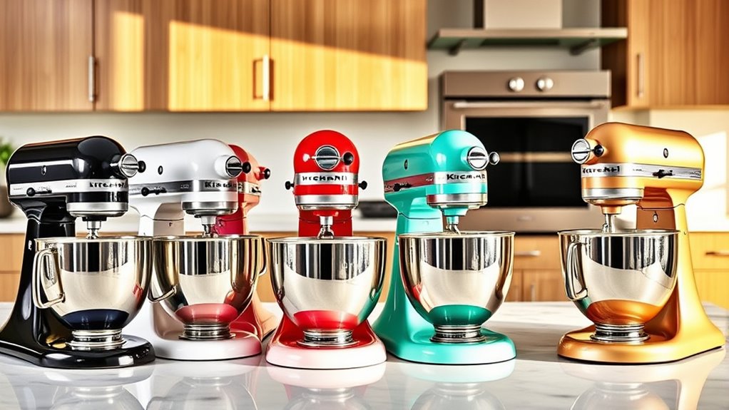 top kitchenaid mixer colors