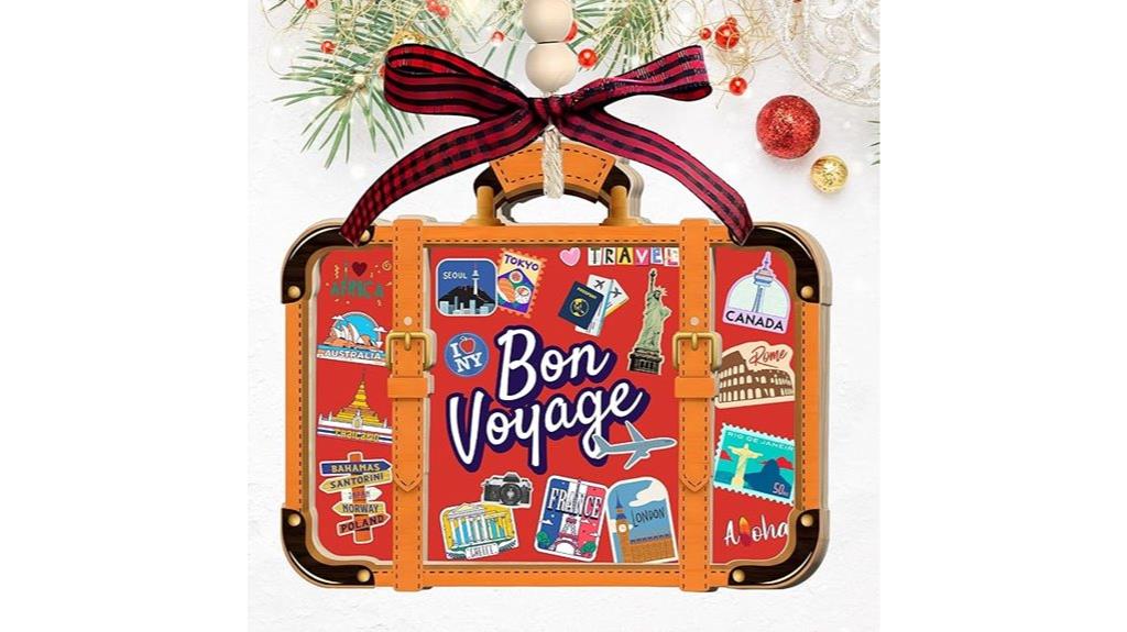 travel luggage christmas decoration