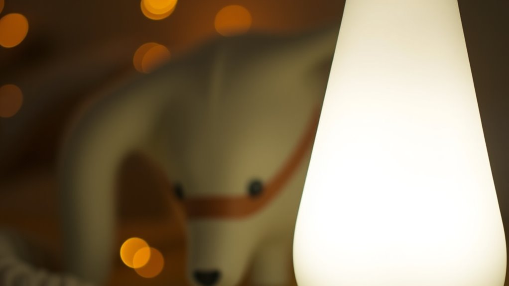 winter blue relief lamps