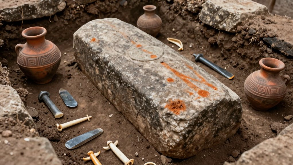 ancient burial artifact origins
