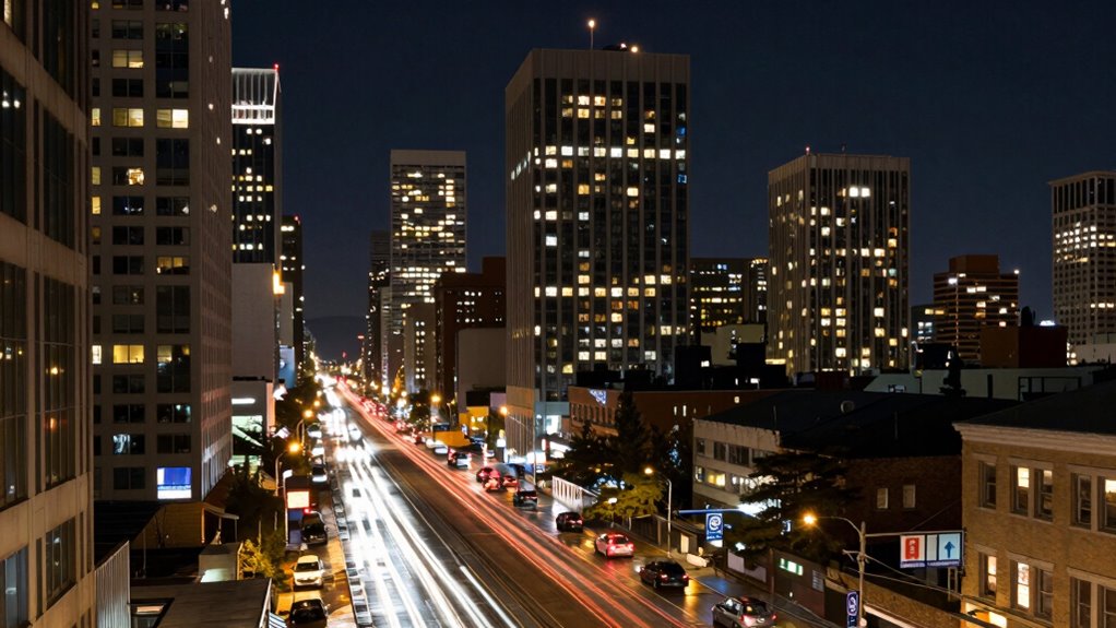 automated night photography adjustments