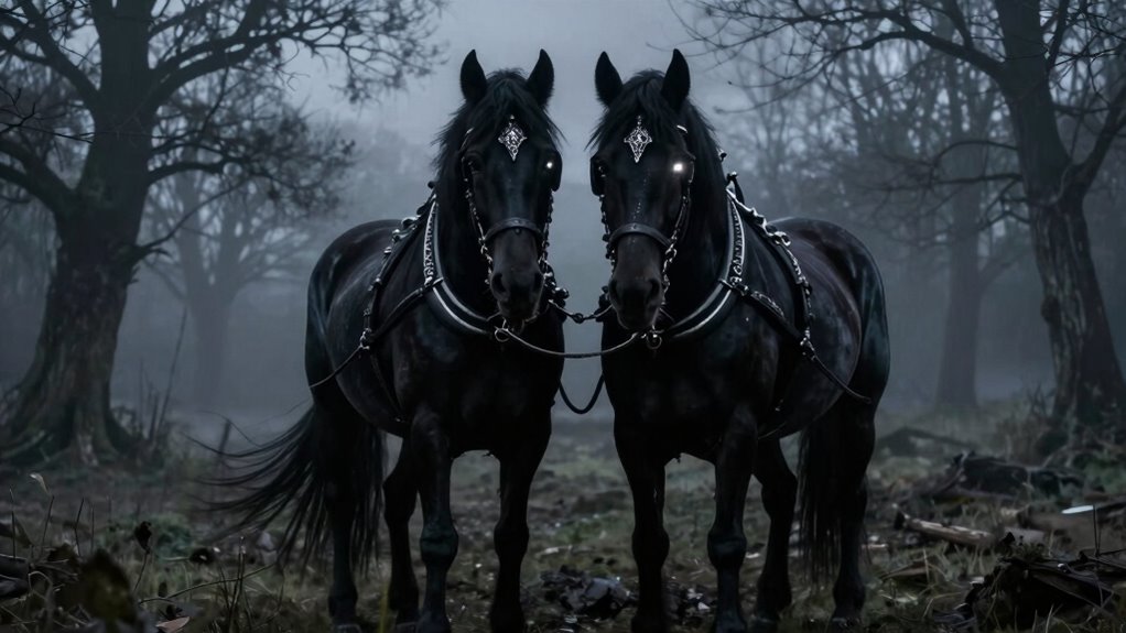 black horses as spiritual guides