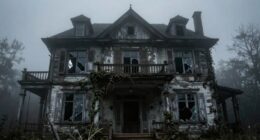 eerie abandoned shadowy mysterious