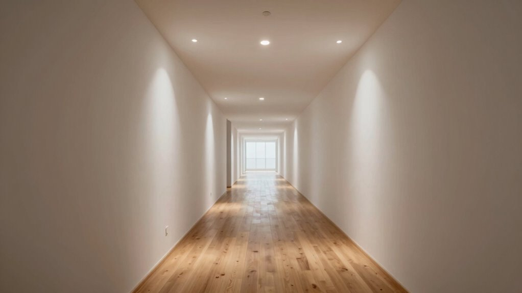 empty corridor lights activate