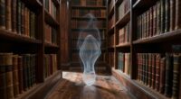 haunted library archive footsteps
