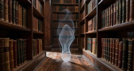 haunted library archive footsteps