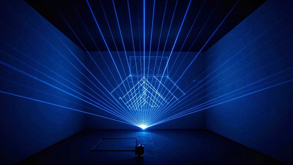 laser grids reveal room structure