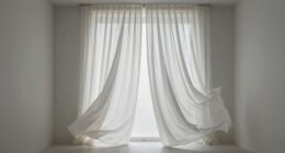 moving curtains in sealed room