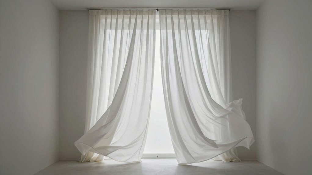 moving curtains in sealed room
