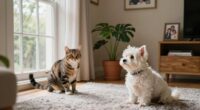 pet reactions in townhouse