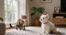 pet reactions in townhouse