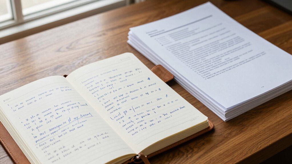 separate raw notes conclusions