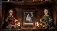 showcasing spooky collectibles effectively
