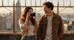 Couple On Empire State Building