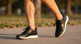 Leather Running Sneakers