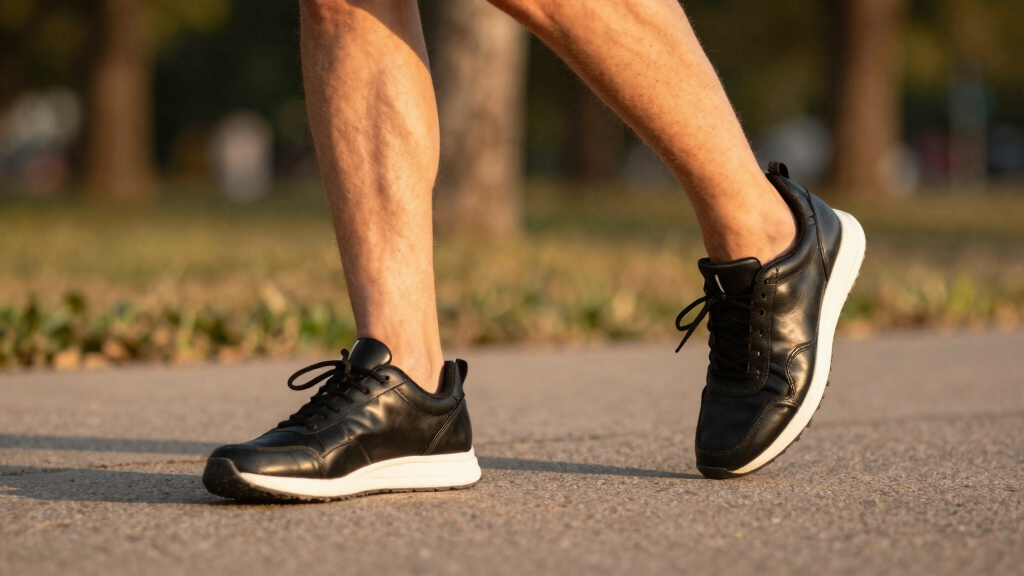 Leather Running Sneakers