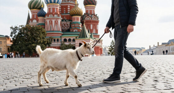 Moscow Man Jailed For Walking A Goat On Red Square And Swearing - Meduza